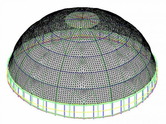 Canobbio Membrane Dome Roof Structure