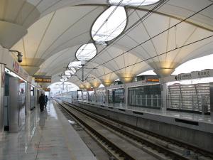 membrane cover of footbridge