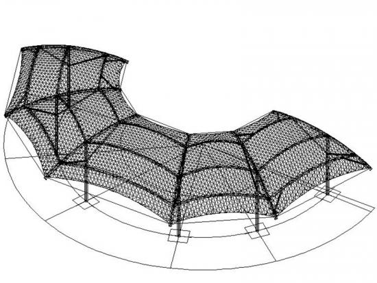 Membrane Tensile Structure 3D Model $49 - .max .fbx .3ds - Free3D