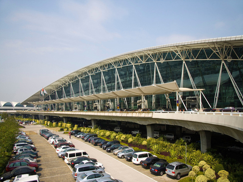 PTFE+TiO2 fabric roof of Guangzhou Baiyun International Airport