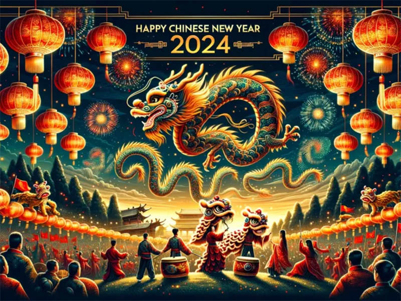 Happy 2024 Chinese Spring Festival- the year of Dragon