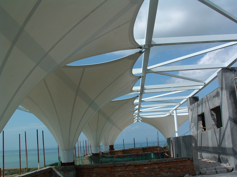  Cable-membrane tensile structure is still fine safe after 15 years